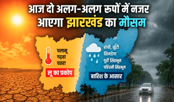 Jharkhand Weather Update: कहीं लू का प्रकोप तो कहीं बारिश, आज बदलेगा मौसम का मिजाज