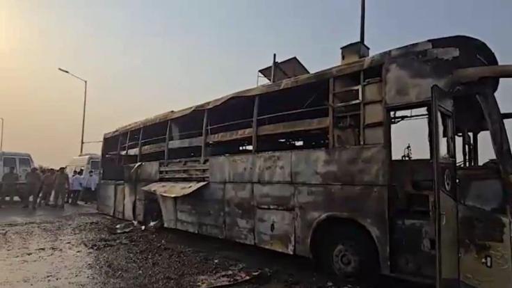 बिहार से दिल्ली जा रही स्लीपर बस में लखनऊ में लगी आग, पांच यात्री जिंदा जले
