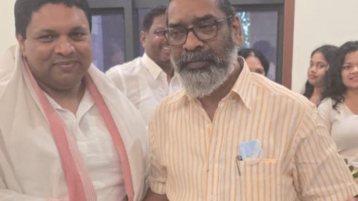 दिशोम गुरु शिबू सोरेन का हाल जानने पूर्व कृषि मंत्री बादल पहुंचे दिल्ली