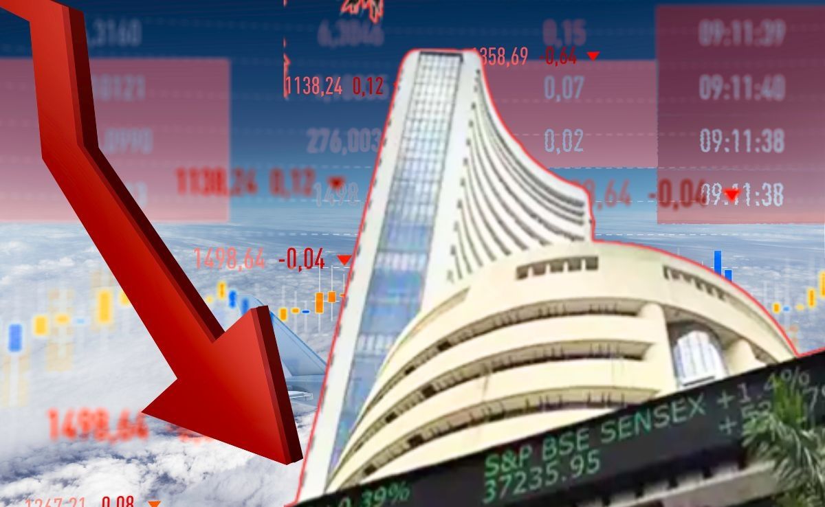 शेयर बाजार में गिरावट, सेंसेक्स–निफ्टी फिसले, रुपया भी कमजोर