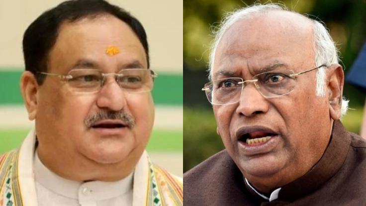 बीजेपी-कांग्रेस में लेटर वॉर, नड्डा ने खड़गे को लिखा : राहुल और अपने नेताओं की करतूत भूल गये क्या ?