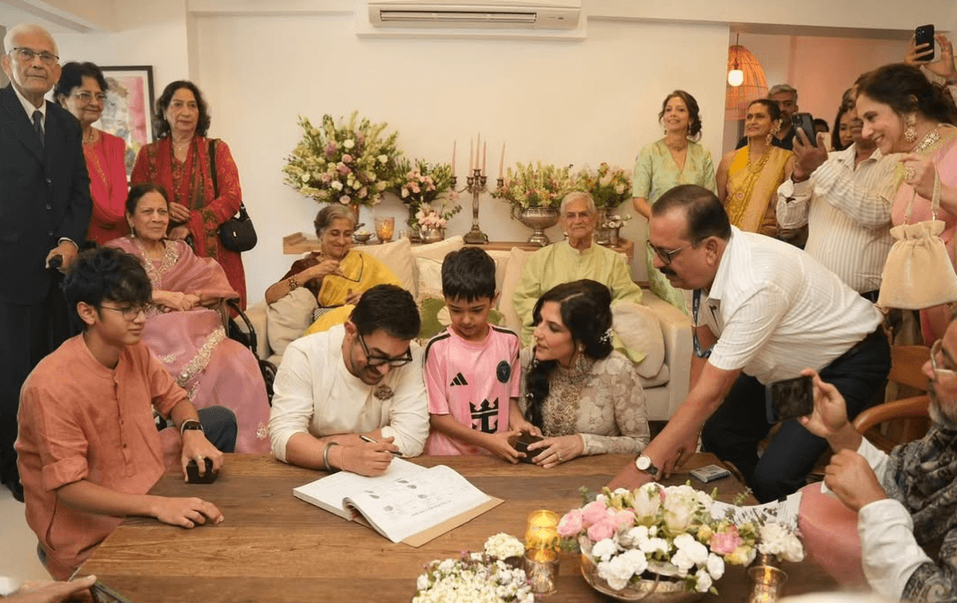 Aamir Khan Wedding: Gauri Spratt संग शादी के बंधन में बंधे आमिर खान, पहली तस्वीर ने सोशल मीडिया पर मचाई हलचल