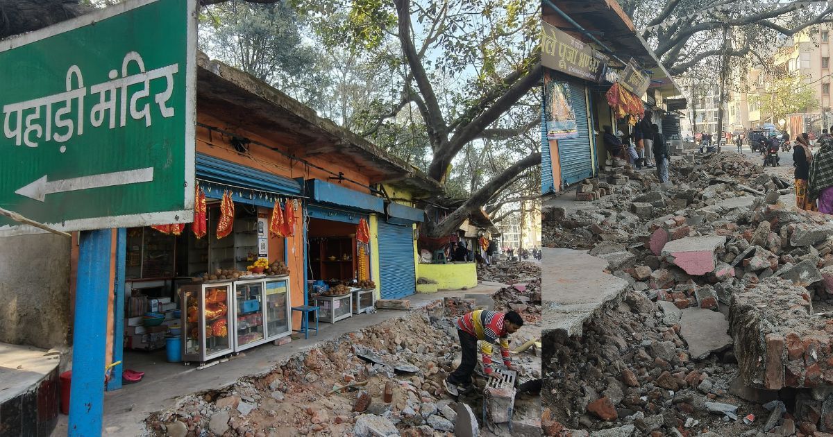 बुलडोजर ऑन ड्यूटी: पहाड़ी मंदिर क्षेत्र में बड़ा एक्शन, अतिक्रमण हटाने उतरा नगर निगम