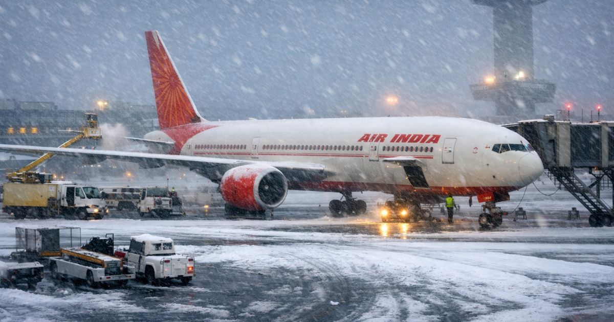 न्यूयॉर्क पर ‘मॉन्स्टर विंटर स्टॉर्म’ की मार, Air India की सभी NY उड़ानें कैंसिल