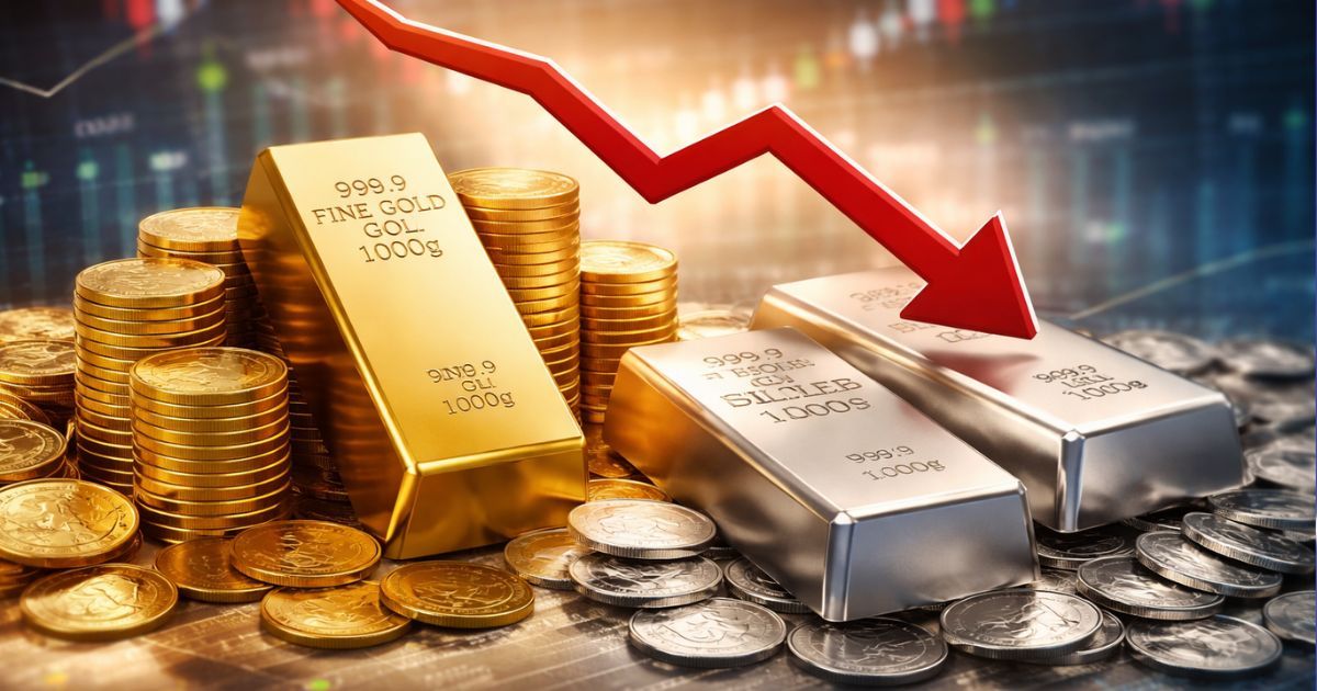 सोना टूटा, चांदी फिसली: ऊंचे स्तर से लौटे भाव, जानिये 24K, 22K और 18K गोल्ड का आपके शहर में क्या है भाव