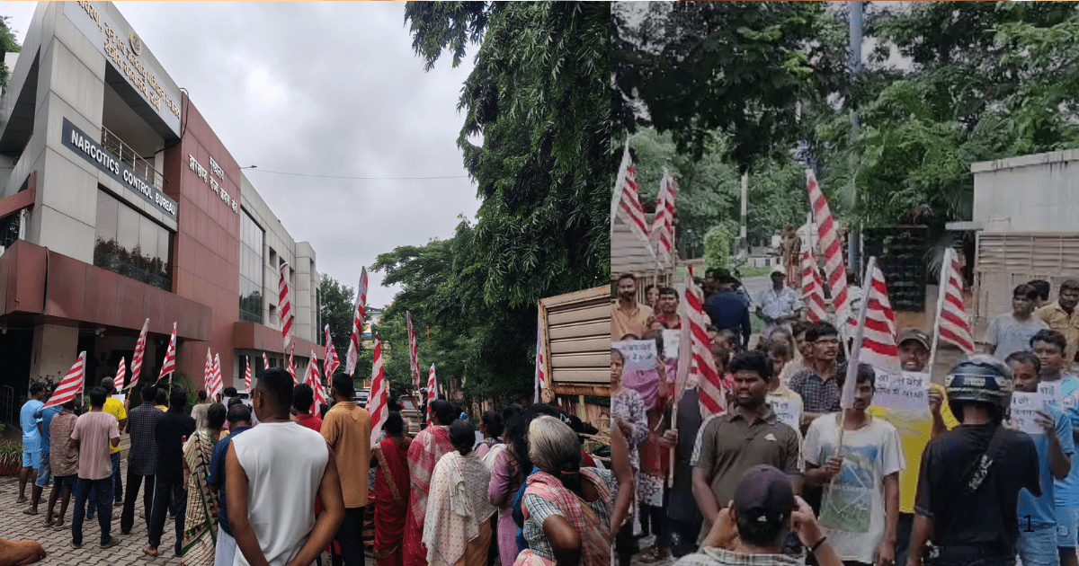 हरमू मौजा में ‘हातु बायथाओ’ स्थल को लेकर आदिवासियों का प्रदर्शन, हाउसिंग बोर्ड से न्याय की मांग