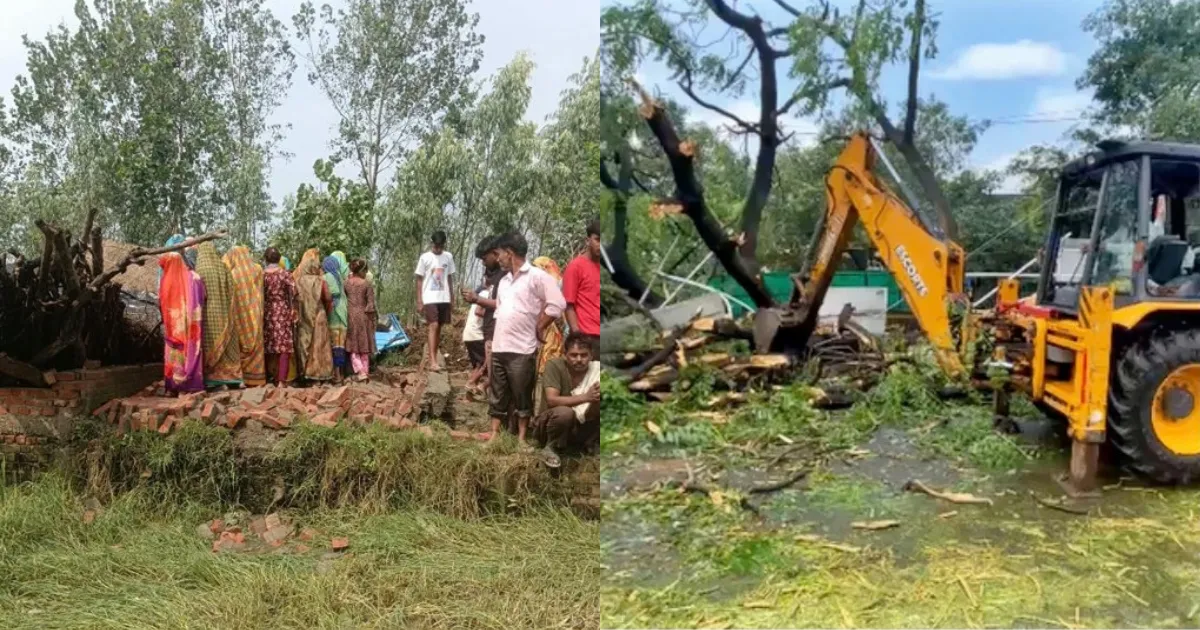 बरेली: आंधी-बारिश ने मचाई तबाही, 3 की मौत, कई घायल