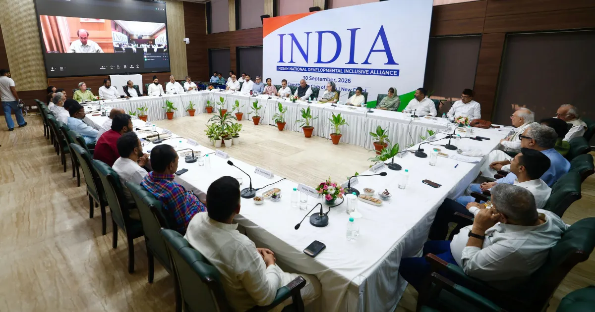 INDIA ब्लॉक की बैठक में 20 दल, खड़गे ने बताया पूरा प्लान, 6 अक्टूबर को बड़ा प्रदर्शन