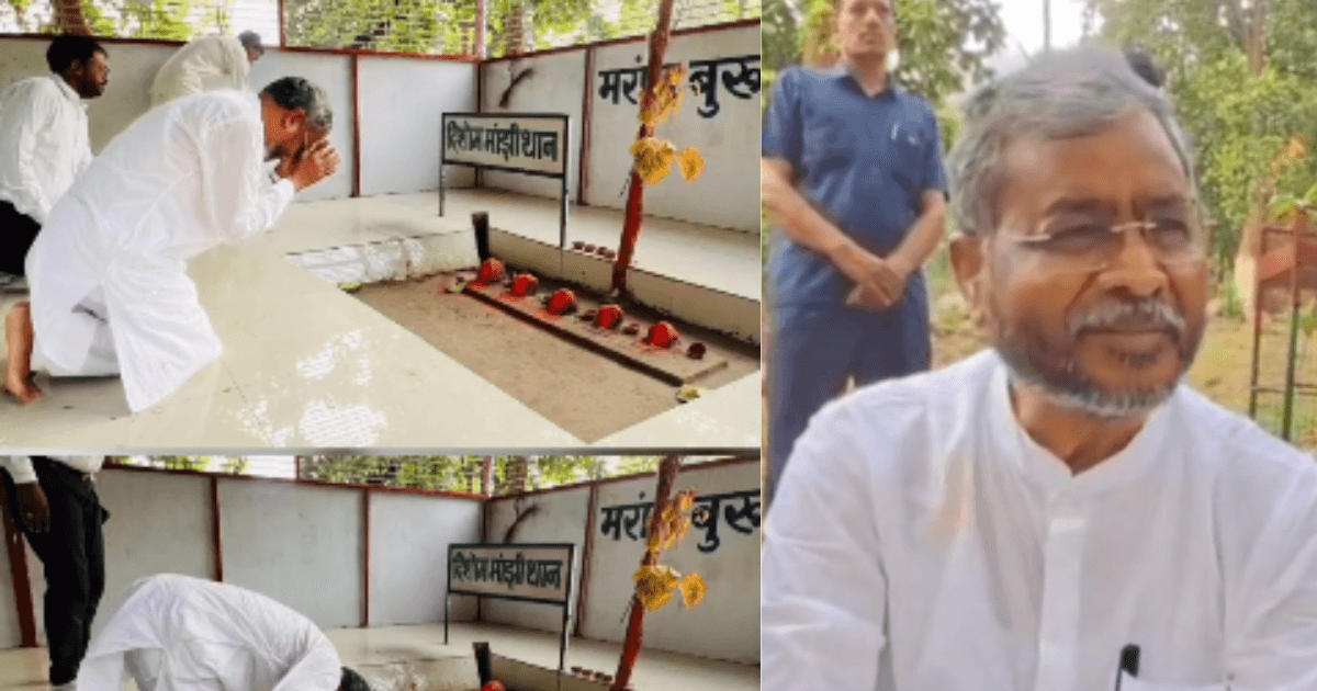 पारसनाथ में खुला दिशोम मांझी थान का ताला, बाबूलाल मरांडी ने की पूजा-अर्चना