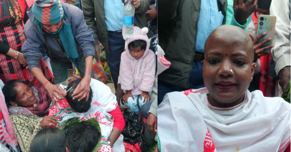 डीलिस्टिंग की मांग को लेकर निशा भगत ने कराया मुंडन, धर्मांतरित आदिवासियों के खिलाफ प्रदर्शन