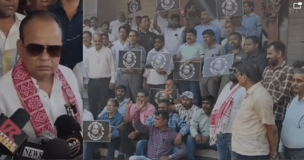 रांची प्रेस क्लब में पत्रकारों का प्रदर्शन, मंत्री इरफान अंसारी के खिलाफ नारेबाजी