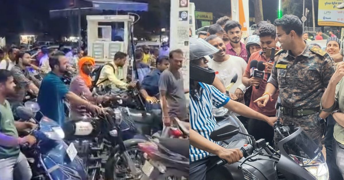 सोशल मीडिया की अफवाह से अफरातफरी, पेट्रोल पंपों पर उमड़ी भीड़