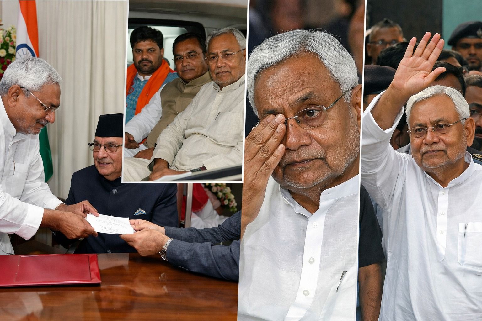 CM पद से Nitish Kumar का इस्तीफा, सम्राट चौधरी के साथ पहुंचा राजभवन, थोड़ी देर में नये CM का ऐलान