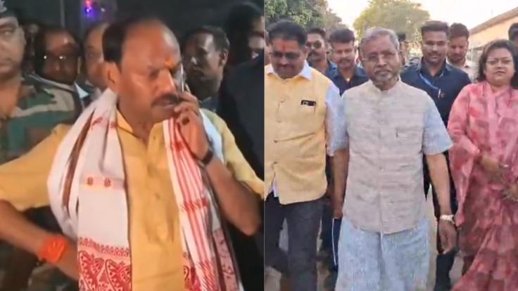 घोड़थंबा हिंसा पर सियासत तेज, रघुवर के दौरे के बाद बाबूलाल भी जागे, सोशल मीडिया से निकलकर पहुंचे घटनास्थल